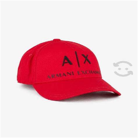 gorra armani roja|gorra armani exchange.